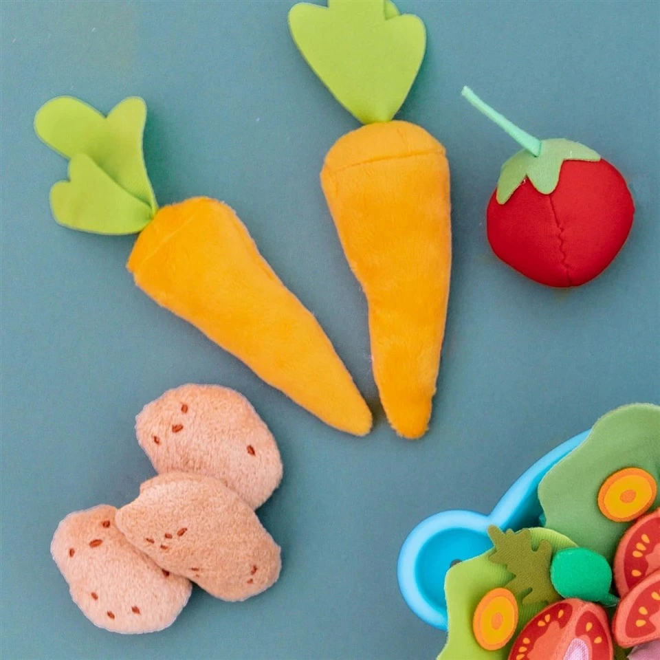 Plush Vegetables Basket Food Toy